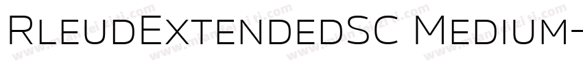 RleudExtendedSC Medium字体转换